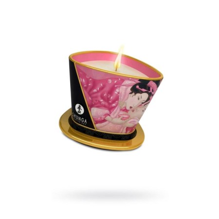 Candle - aromatic massage for shunga "rose", 170 ml-5