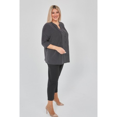 Female shirt, size 54, black color-3