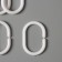 A set of rings for curtains in the bathroom, plastic, 12 pcs, white color