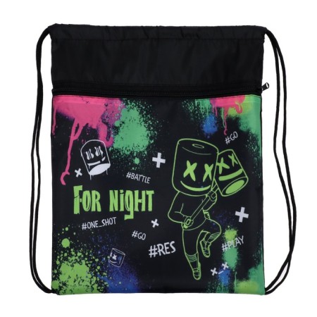 A bag for shoes with a pocket of 420 x 340 mm, calligrata MSO-7C, (soft polyester, density 210D), "Night"-1