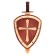 Wooden weapon "Shield and Sword" 24 × 44.5 × 5.6 cm