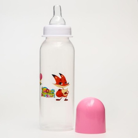 A bottle for feeding "Funny Animals", a classic throat, 250 ml., 3 months, MIX colors-9