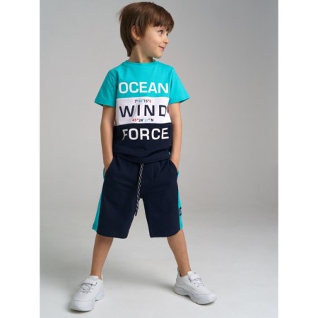 Set for a boy PlayTude: T -shirt and shorts, height 98 cm-2