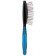 Delight brush massage, small, metal teeth, black and blue