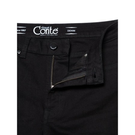 Women's jeans with high landing Conte Elegant, size M, color Deep Black-6