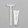 Razor Standard with two stainless blades and shaving cream 10 g.