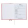 Universal diary for grades 1-11 Lenta, solid cover of artificial leather, applique, silkography, liesse, 48 sheets, red