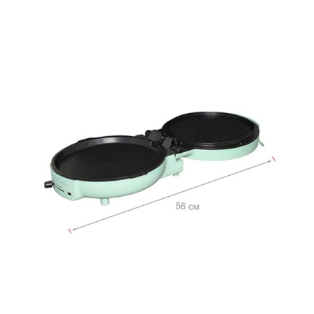 Electric grill Oursson EG0702/PM "Provence Meptya", 1650 W, anti -stick coating, peppermint color-4