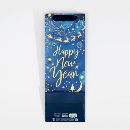 Package for the bottle "New Year's Cosmos", 13 x 36 x 10 cm, New Year-5