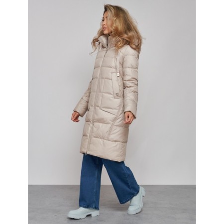 Coat insulated winter female, size 50, color light green-3