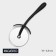 Knife for pizza and dough Magistro Vantablack, 18 × 6.8 cm, black color