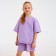 Kids (T -shirt, shorts) minku: casual collection lilac color, height 104