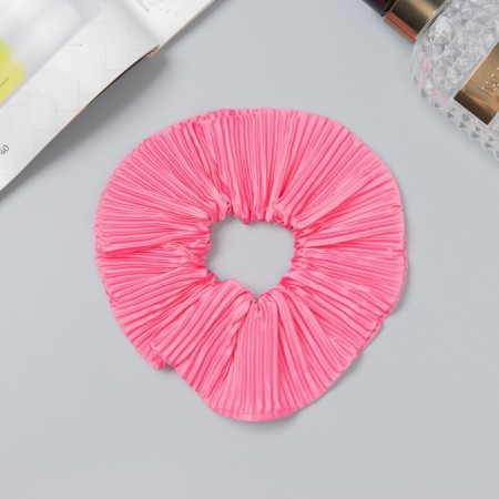 Hair elastic band "Orbit" Classic Classic gloss, 12 cm, pink-1