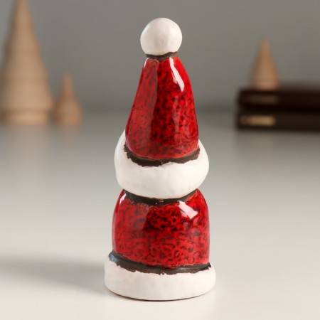 Souvenir Ceramics "Santa Claus in red with a high cap" 4x4x9.9 cm-2