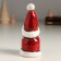 Souvenir Ceramics "Santa Claus in red with a high cap" 4x4x9.9 cm