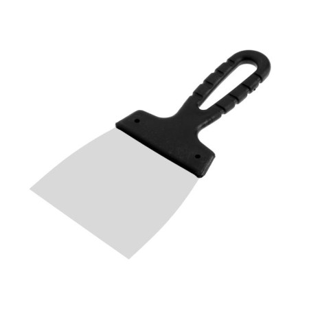 Facade scrap spatula, 100 mm, stainless steel, plastic handle