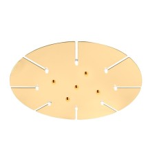 Ceiling base 0991/034, 2.5x24x60 cm, gold color