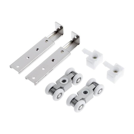 A set of rollers for sliding doors-cape Trodos with a QD-326 latch, end mount