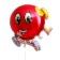 Foil ball 30 "Funny red sweets"
