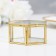 Casket for the rings "hexagon", 8x7x4 cm, glass