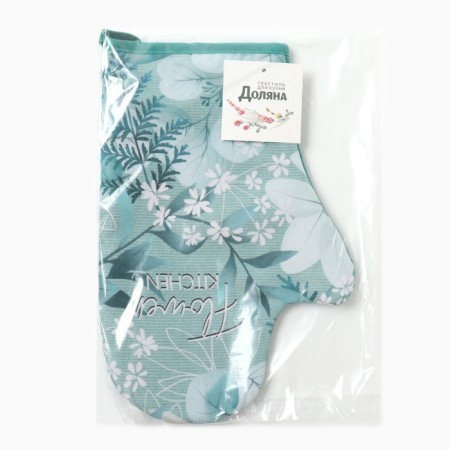 The mittens of the share "Eucalyptus" 20x28cm, Gabardin, 35% HL, 65% PE-4