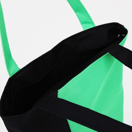 Textile bag on lightning, black/green color-2