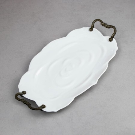 Rose dish, oval, large, porcelain, Iran-2