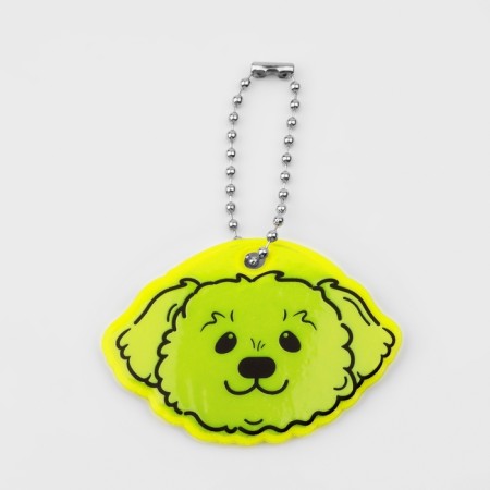 The reflective element of the “poodle muzzle”, bilateral, 6 × 4.3 cm, color mix-2