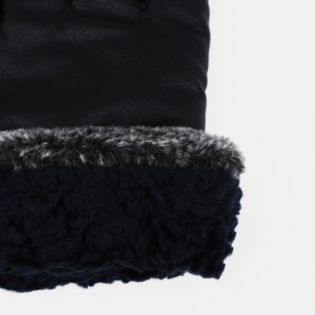 Gloves male, dimensionless, with insulation, black color-2