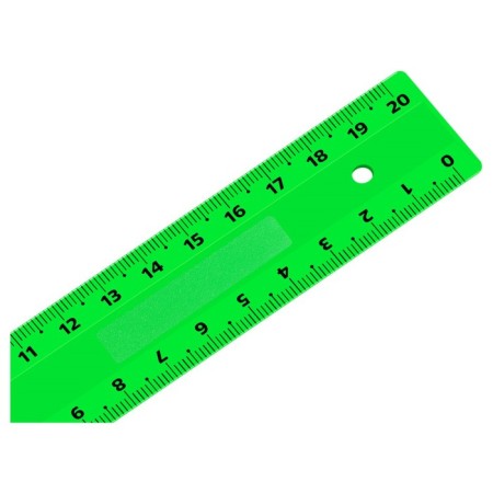 Line 20 cm Istanm, plastic, 2 scales, opaque, neon colors, euro suspension, mix-4