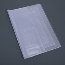 PVC liner for documents, 3 sets, transparent color