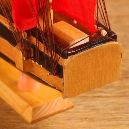 Souvenir medium "Achilles" ship, red sails, 39x44x7 cm-6