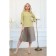 Women's skirt, size 52, gray color