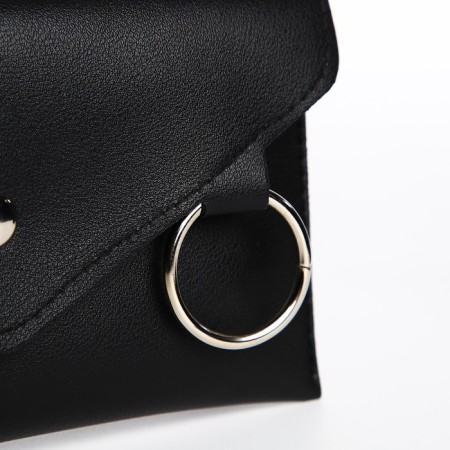 Gift set, waist bag, two covers for a passport, black color-5