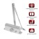 D100SL TD door tundra closer, up to 100 kg, silver color
