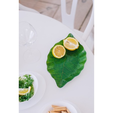 Glass Serving shares "Leaf", 31 × 19 cm, green color-9