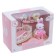 Set of game "Bunny" with a bed, with accessories, pink color