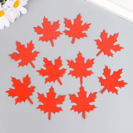 Foamir's blank "List of maple", 5x5cm, 10pcs, red set