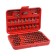 Set of bits Sparta, 100 pcs, adapters for bit, CRV, in plastic boxing