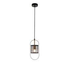 Suspended indigo lamp, 10009/1p Black. 1x40W, E27, 135x135x345/1845 mm, black color