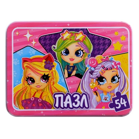 Puzzle in the metal box "Forest Fairies", 54 elements-5