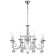 Suspended lamp 8x40W E14, size 68.5x68.5x58/105 cm