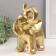 Souvenir Ceramics "Geometry. Elephant" Gold 10x20x21.5 cm
