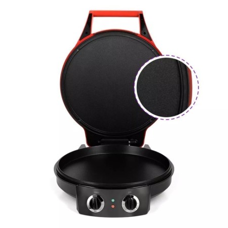 Pizzammaker KitFort KT-3687, 1800 W, anti-stick coating, red-3