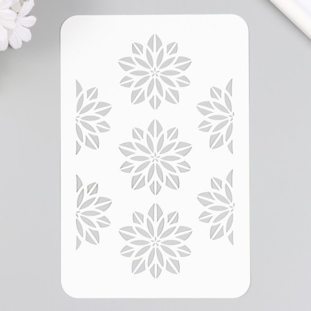 Stencil "Flowers" 16x24 cm
