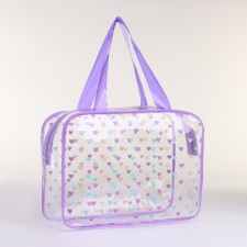 Lightning cosmetic bag, lilac color