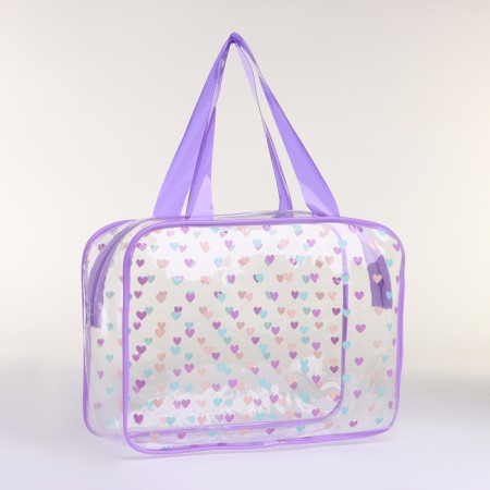 Lightning cosmetic bag, lilac color