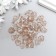 Beads for creativity Plastic "Busin hat" set 50 pcs Transparent caramel 0.4x1x1 cm