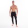 Male thermal underwear (pants), black color, size 52-54