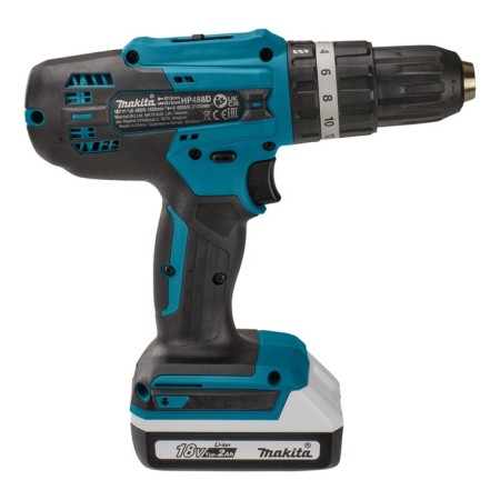 Makita HP488DWAE, shock, 18 V, 2x2 ah, 400/1400 rpm, 42/24 nm, case, case, case-1